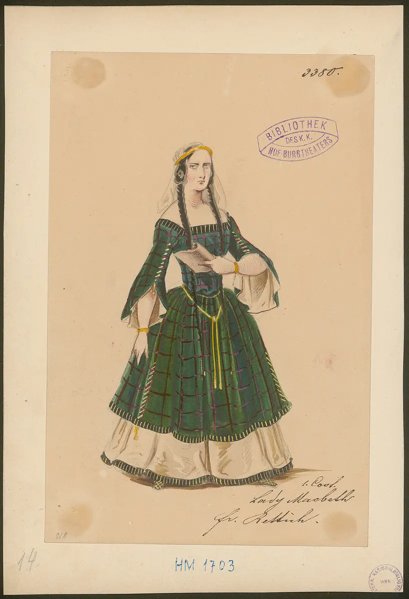 Macbeth, Titel der Serie: Figurinen des k.k. Hof-Burgtheaters