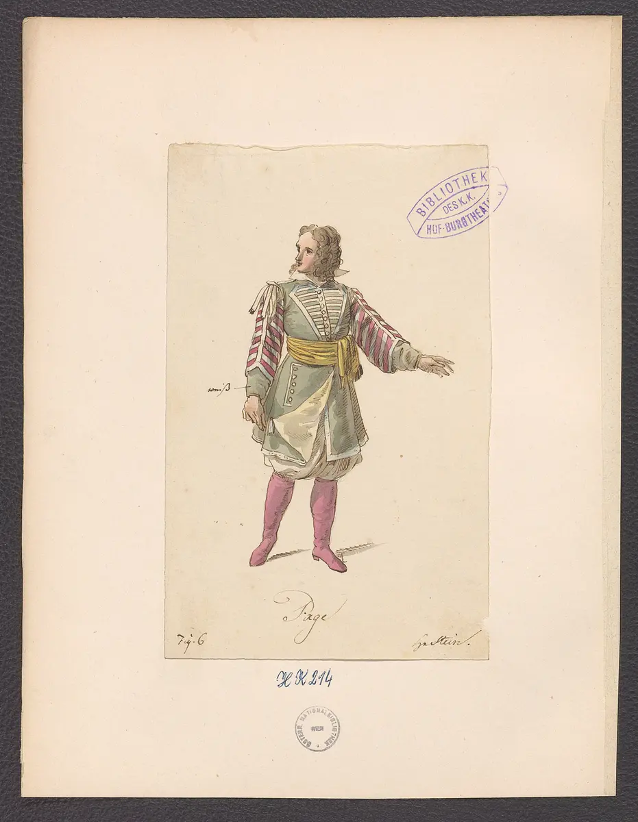 Peter und Paul, Originaltitel: Pierre et Paul, ou Une journée de Pierre le Grand,, Titel der Serie: Figurinen des k.k. Hof-Burgtheaters