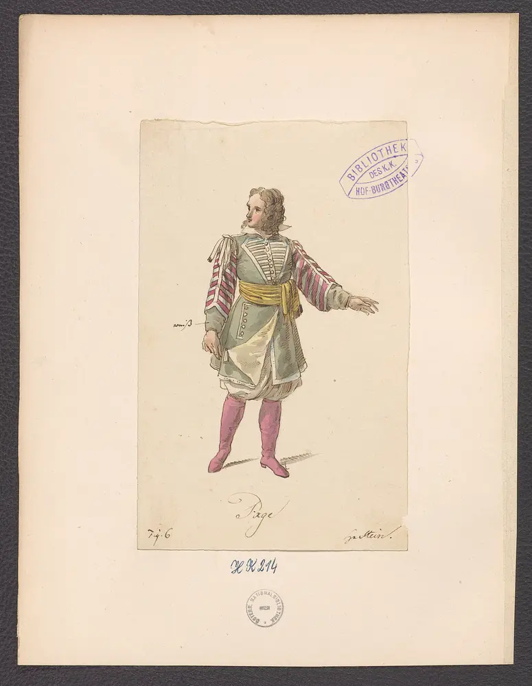 Peter und Paul, Originaltitel: Pierre et Paul, ou Une journée de Pierre le Grand,, Titel der Serie: Figurinen des k.k. Hof-Burgtheaters