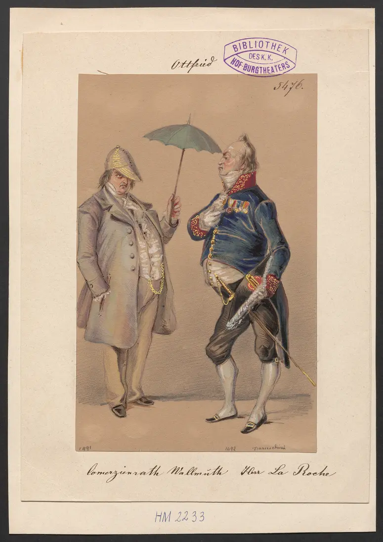 Ottfried, Titel der Serie: Figurinen des k.k. Hof-Burgtheaters