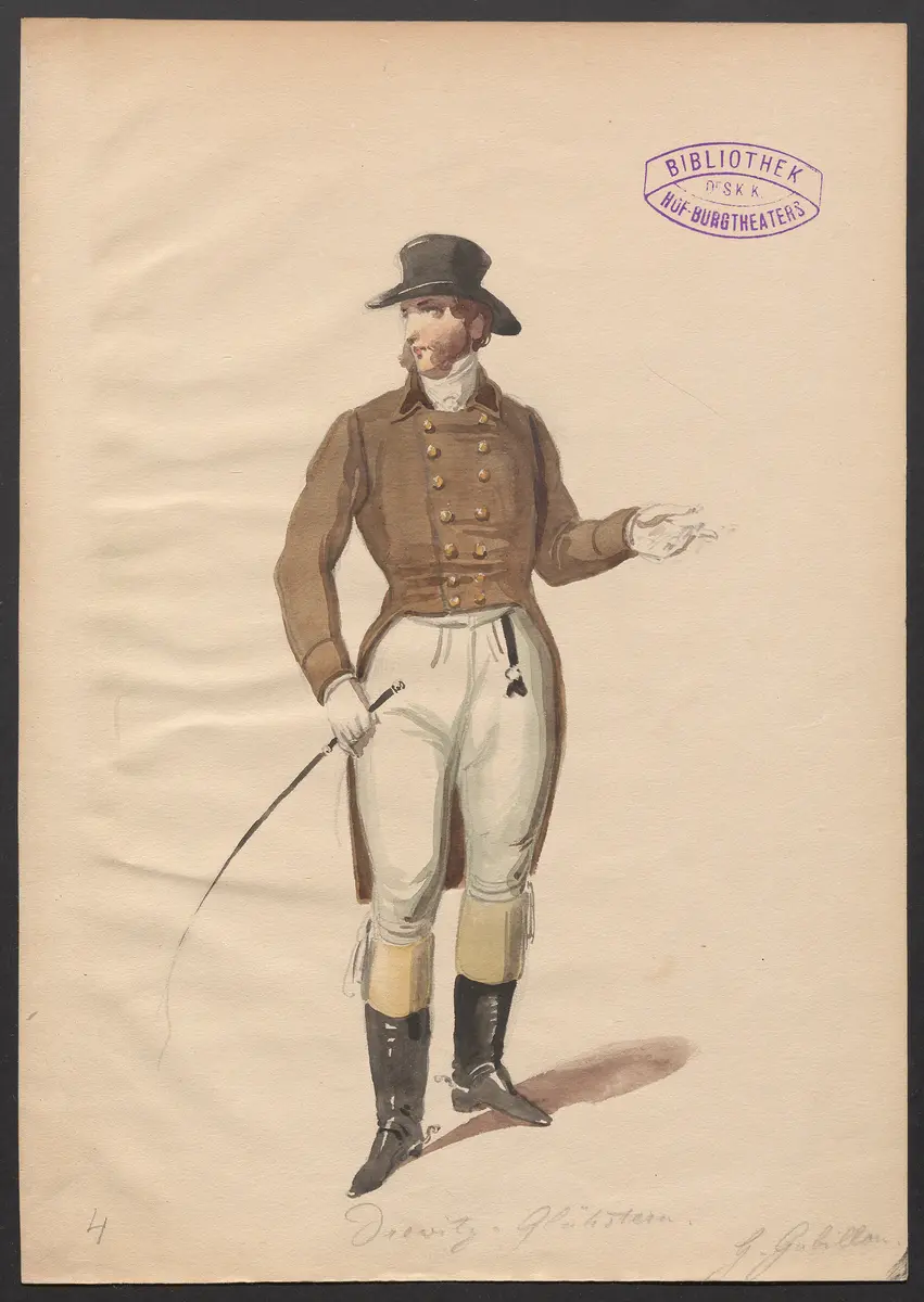 Das Forsthaus, Titel der Serie: Figurinen des k.k. Hof-Burgtheaters