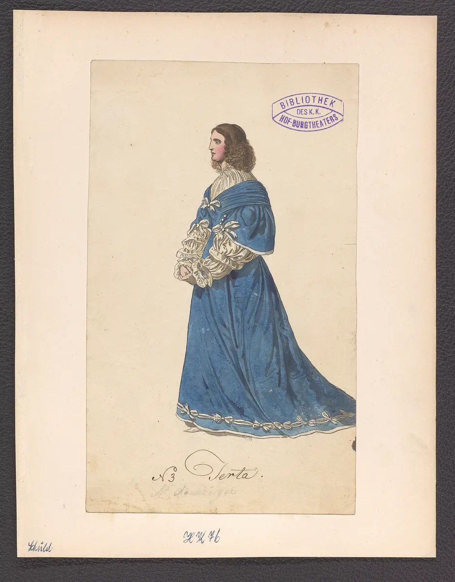 Die Schuld, Titel der Serie: Figurinen des k.k. Hof-Burgtheaters