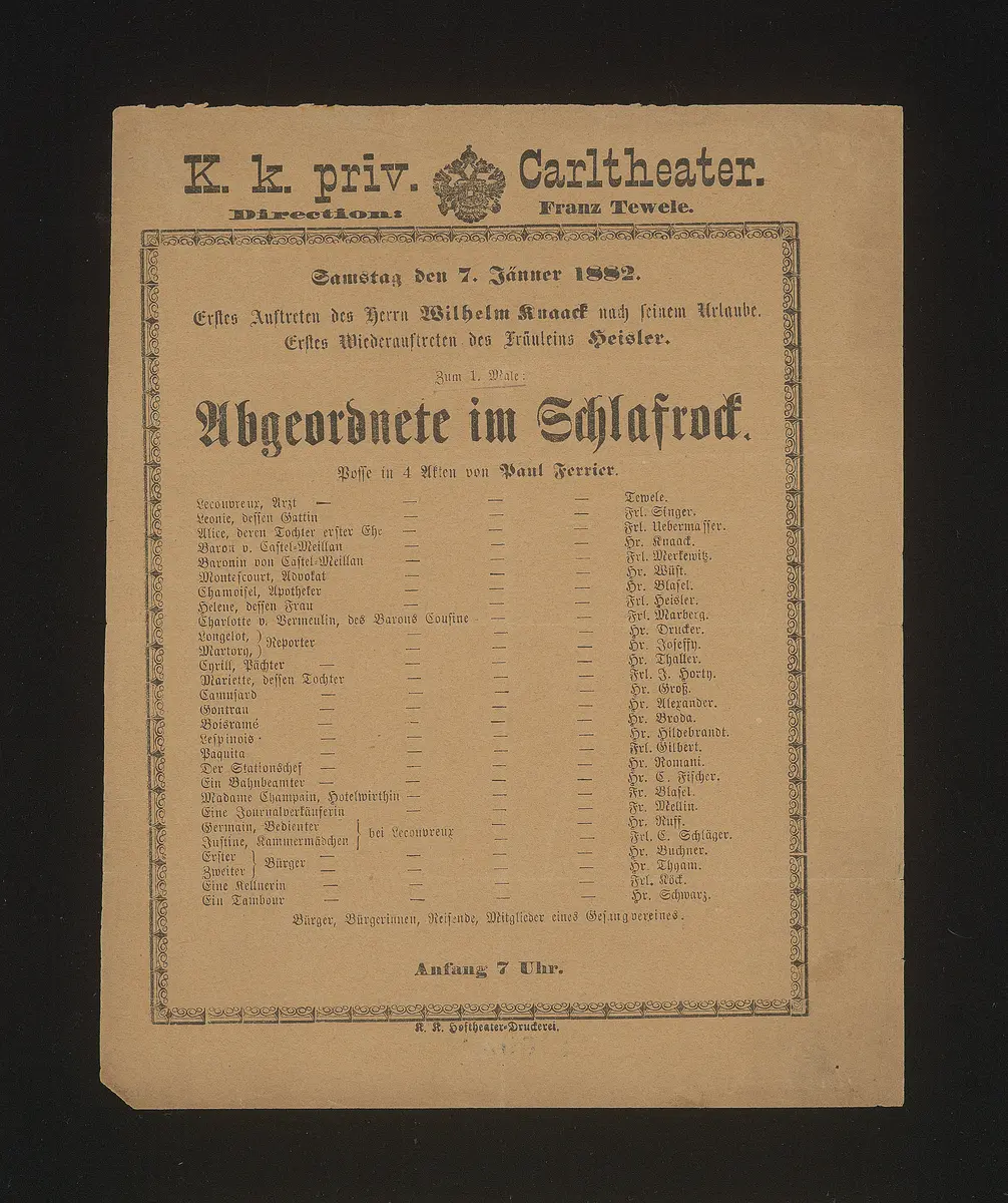 Abgeordnete im Schlafrock