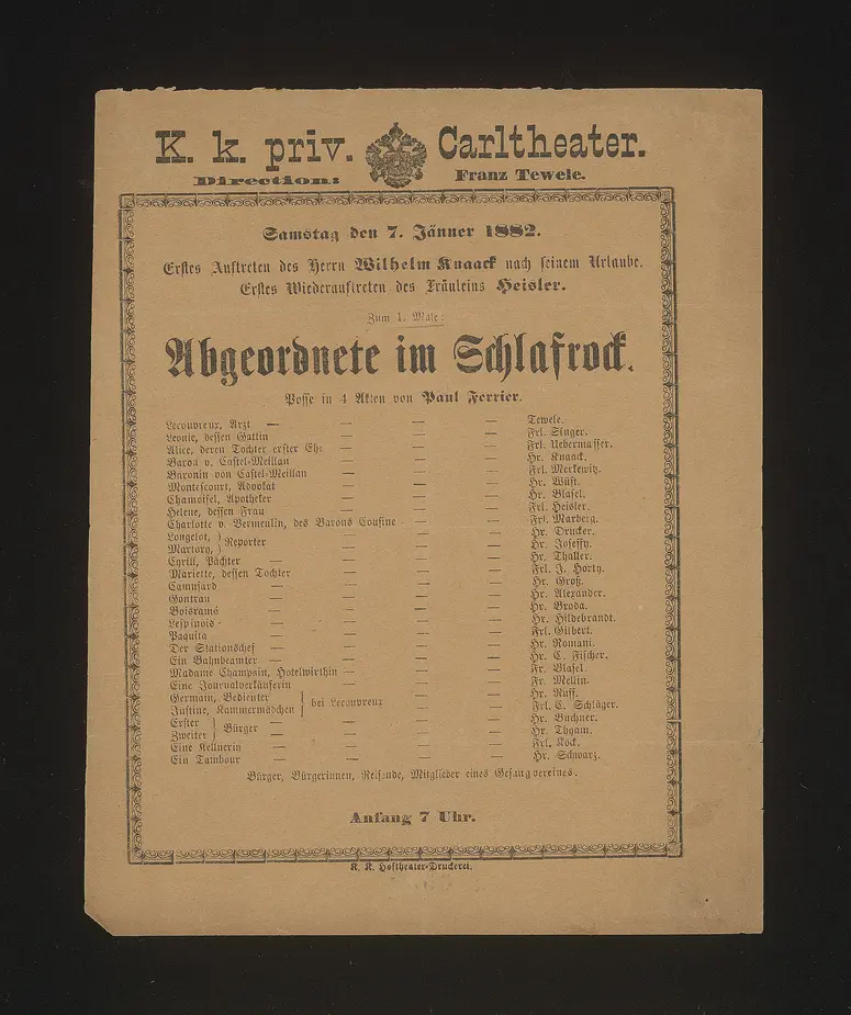 Abgeordnete im Schlafrock