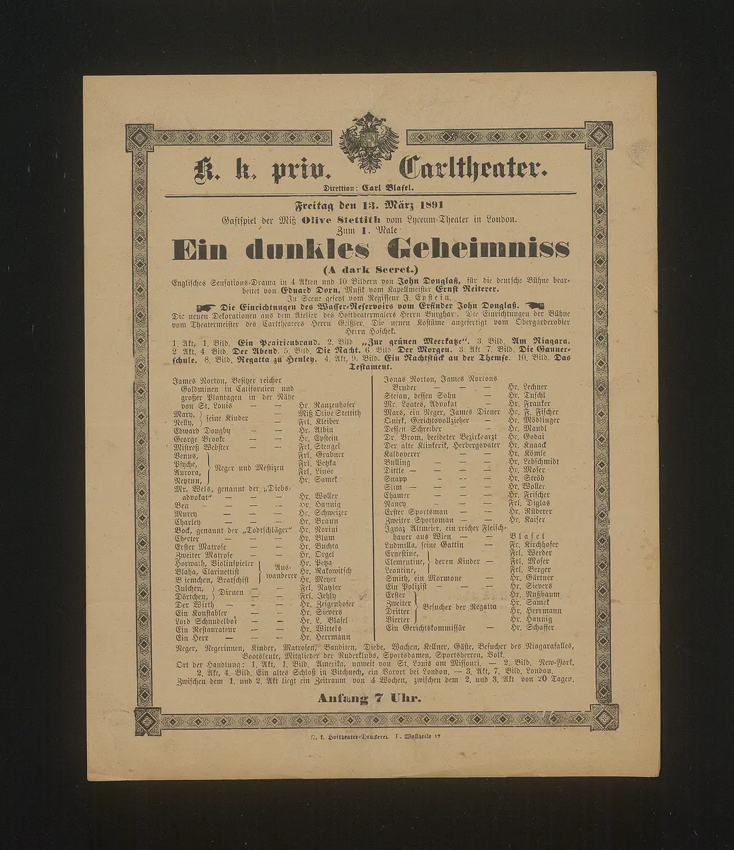 Ein dunkles Geheimnis, Originaltitel: A dark secret