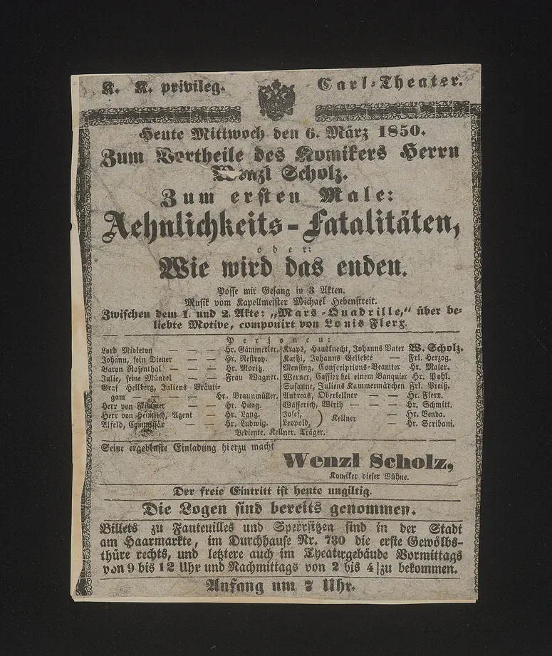 Aehnlichkeits-Fatalitäten, oder: Wie wird das enden