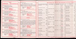 Salzburger Festspiele 1963, Titel in Vorlageform: Salzburgo Festival 1963, Verweis auf Stücktitel: Iphigenie in Aulis, Verweis auf Stücktitel: Cosi fan tutte, Verweis auf Stücktitel: Die Entführung aus dem Serail, Verweis auf Stücktitel: Figaros Hochzeit, Verweis auf Stücktitel: Die Zauberflöte, Verweis auf Stücktitel: Der Rosenkavalier, Verweis auf Stücktitel: Der Troubadour, Verweis auf Stücktitel: Jedermann, Verweis auf Stücktitel: Faust
