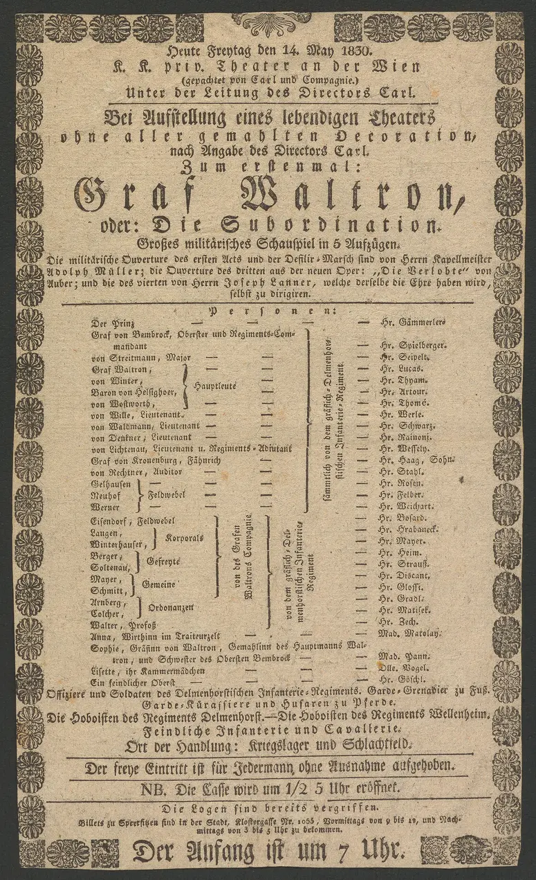 Graf Waltron oder Die Subordination