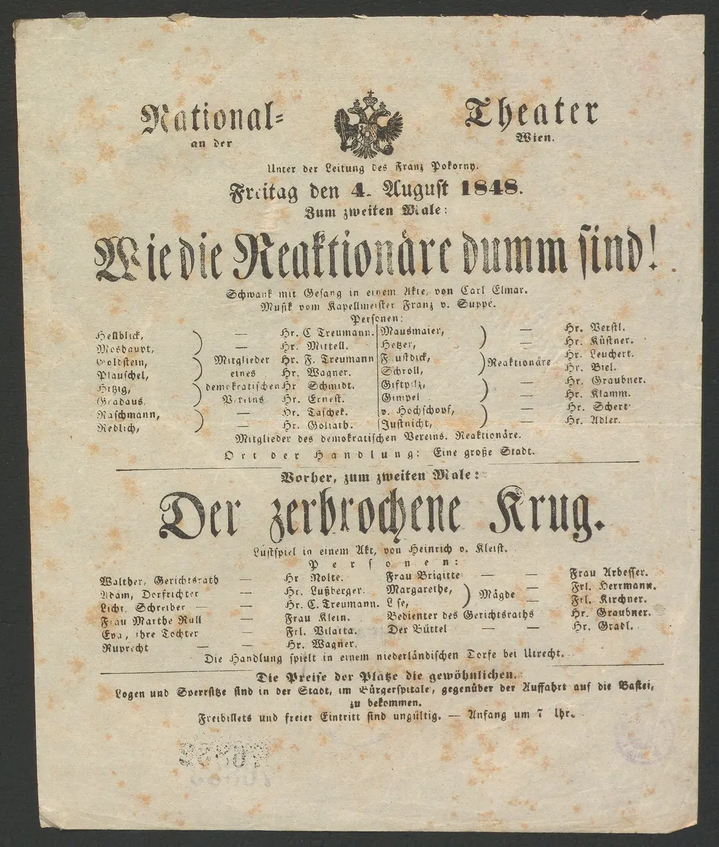 Wie die Reaktionäre dumm sind, Der zerbrochene Krug