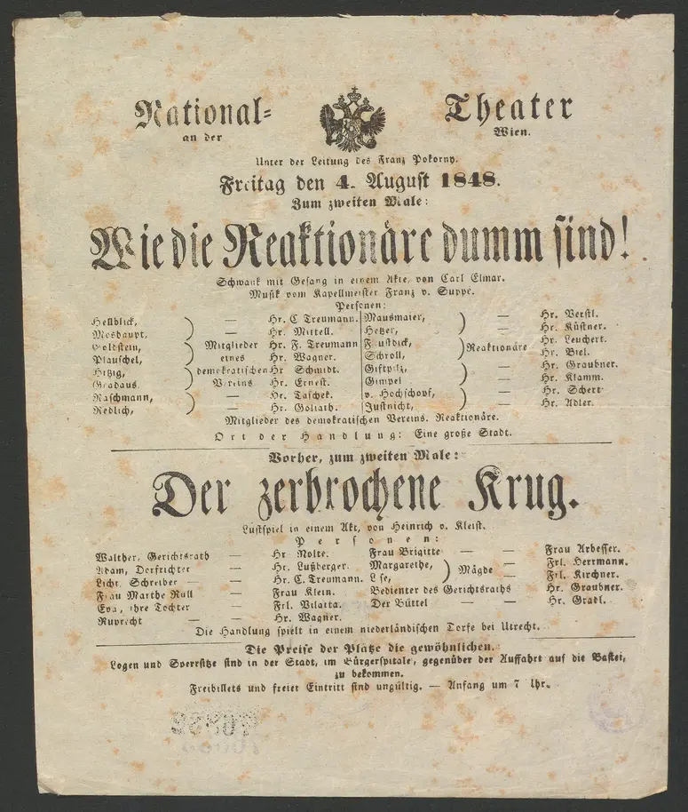 Wie die Reaktionäre dumm sind, Der zerbrochene Krug