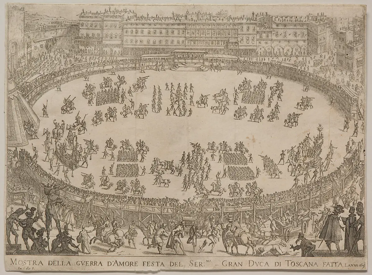 Guerra d'Amore, Titel in Vorlageform: Guerra d'Amore. Festa del Serenissimo Gran Duca di Toscana Cosimo Secondo, Fatta in Firenze in Carnevale del 1615
