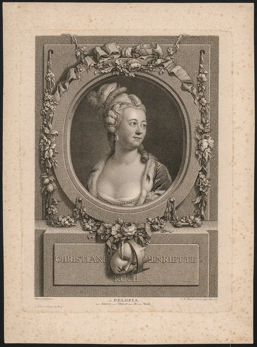Christiane Henriette Koch, Verweis auf Stücktitel: Atreus und Thyest