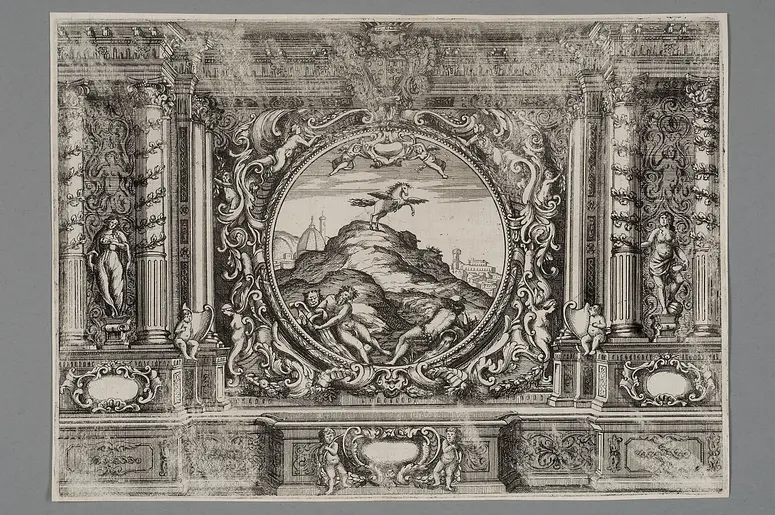 Ercole in Tebe, Titel in Vorlageform: Ercole In Tebe. Festa Teatrale Rappresentata in Firenze Per Le Reali Nozze De' Serenissimi Sposi Cosimo Terzo Principe Di Toscana, E Margherita Aloisa Principessa D'Orleans