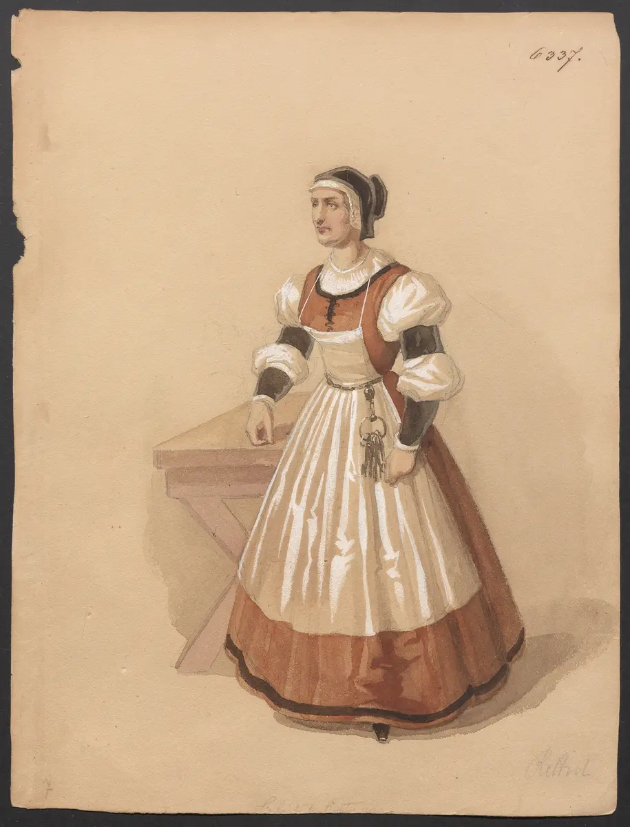 Düweke, Titel der Serie: Figurinen des k.k. Hof-Burgtheaters