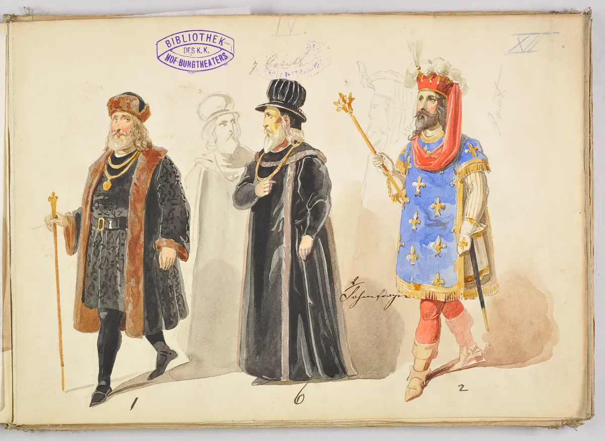 Die Jungfrau von Orleans, Titel der Serie: Figurinen des k.k. Hof-Burgtheaters