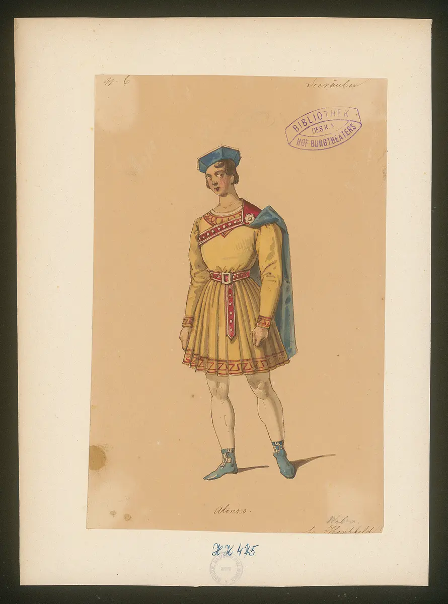 Die Seeräuber, Titel der Serie: Figurinen des k.k. Hof-Burgtheaters