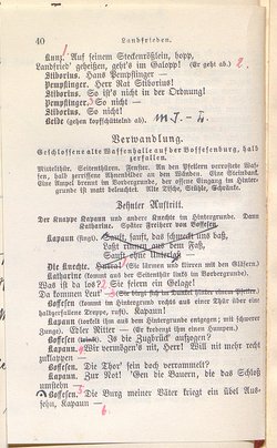 Landfrieden. Deutsche Komödie in drei Aufzügen