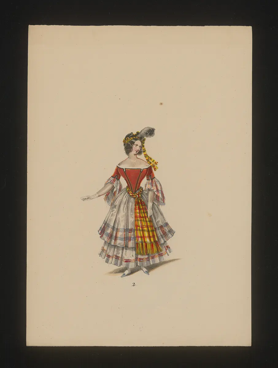 Lucia di Lammermoor, Titel der Serie: Neue Costume-Sammlung verschiedener Zeiten und Nationen