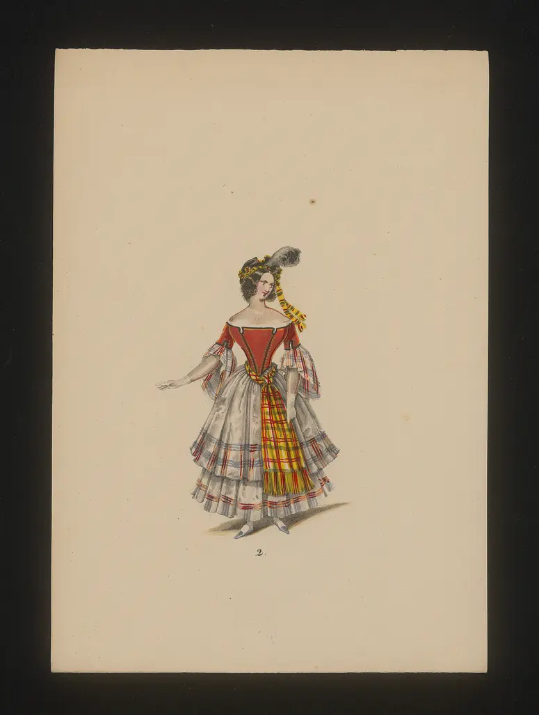 Lucia di Lammermoor, Titel der Serie: Neue Costume-Sammlung verschiedener Zeiten und Nationen