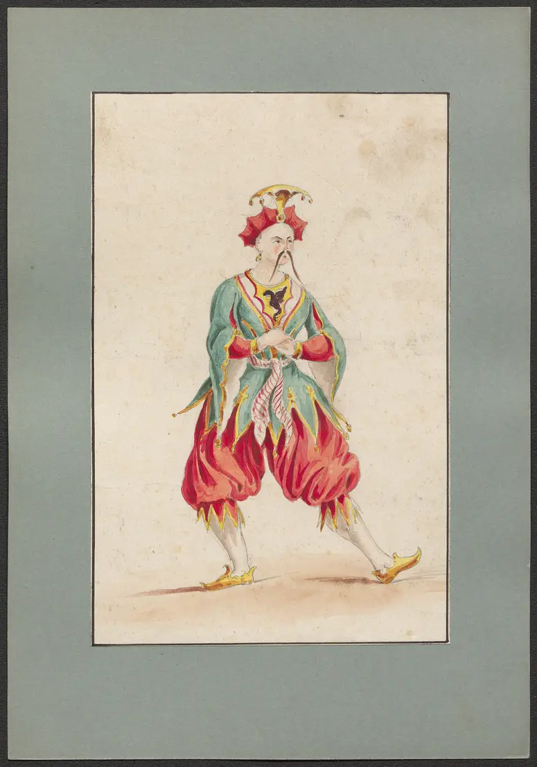 Turandot, Prinzessin von China, Titel der Serie: Figurinen des K. K. Hof-Burgtheaters