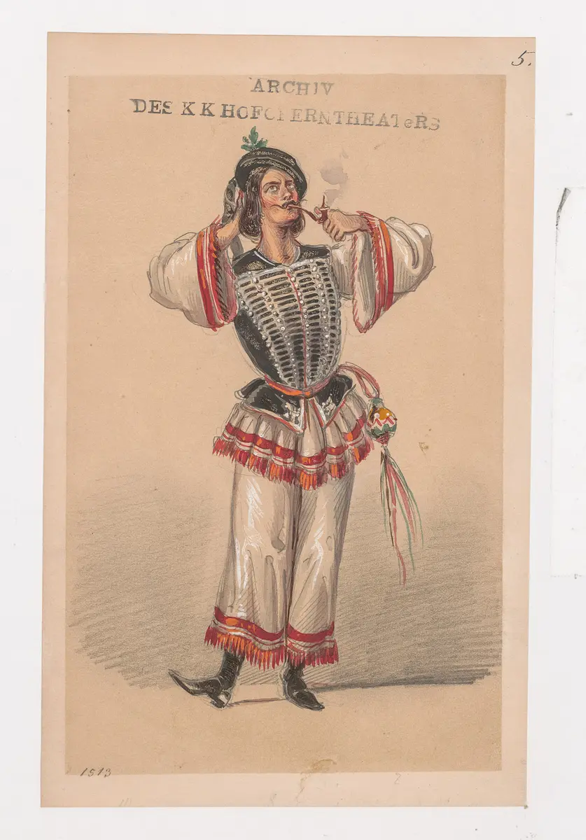 Don Quixote, Titel der Serie: Figurinen des k.k. Hofoperntheaters