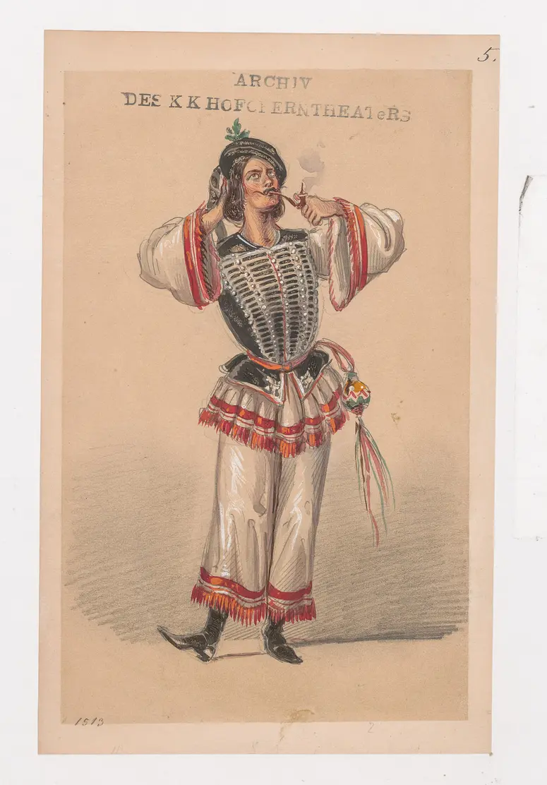 Don Quixote, Titel der Serie: Figurinen des k.k. Hofoperntheaters