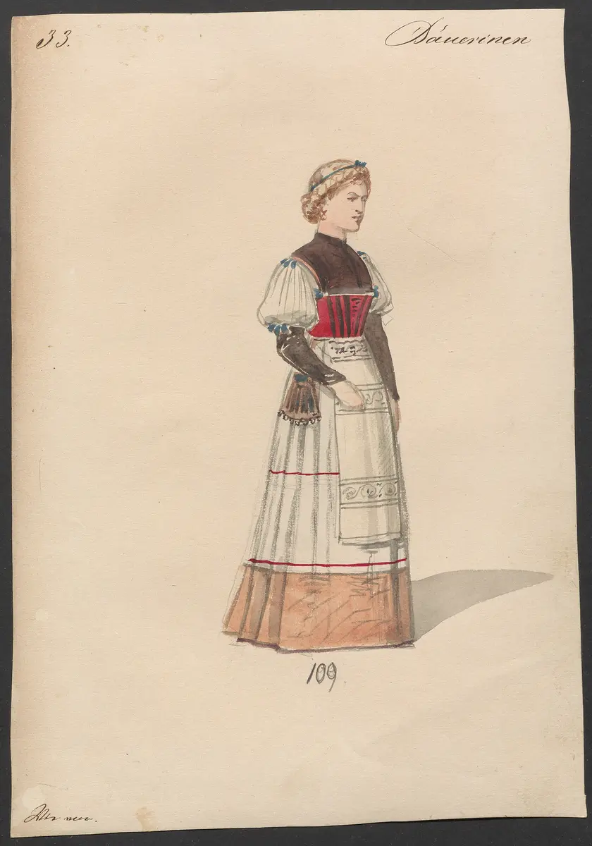 Der Freischütz, Titel der Serie: Figurinen des k.k. Hofoperntheaters