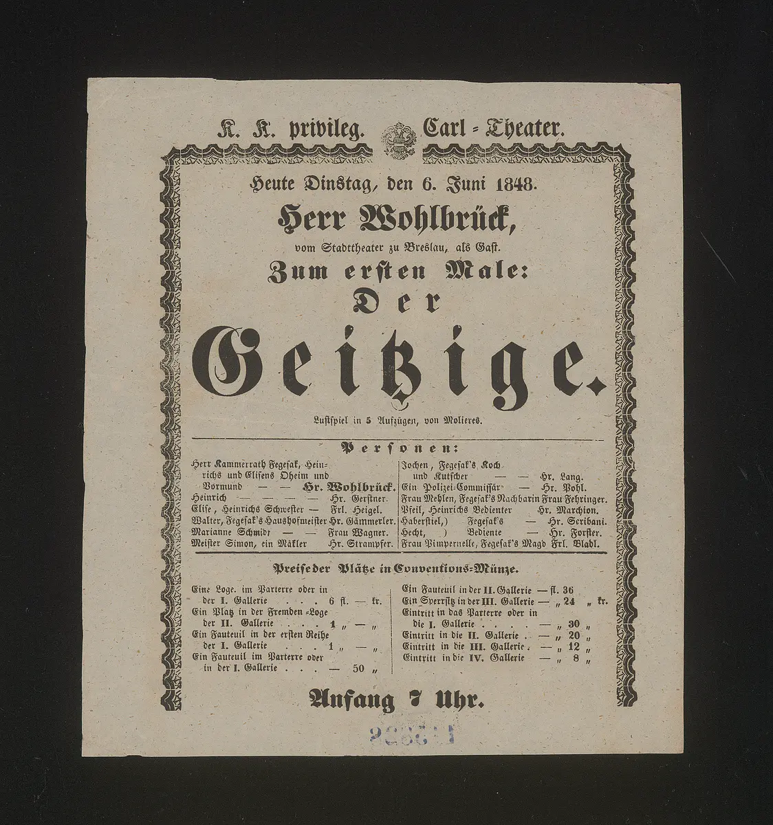 Der Geizige