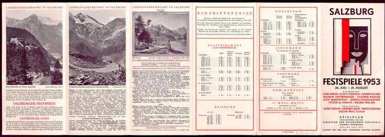 Salzburger Festspiele 1953, Verweis auf Stücktitel: Der Prozess, Verweis auf Stücktitel: Cosi fan tutte, Verweis auf Stücktitel: Don Giovanni, Verweis auf Stücktitel: Die Hochzeit des Figaro, Verweis auf Stücktitel: Der Rosenkavalier, Verweis auf Stücktitel: Jedermann, Verweis auf Stücktitel: Julius Cäsar