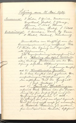 Protokolle der Ausschusssitzungen des Vereines des Deutschen Volkstheaters in Wien