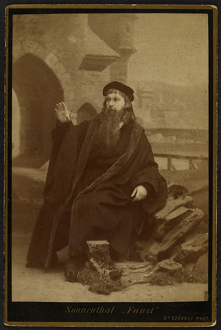 Adolf Ritter von Sonnenthal, Verweis auf Stücktitel: Faust