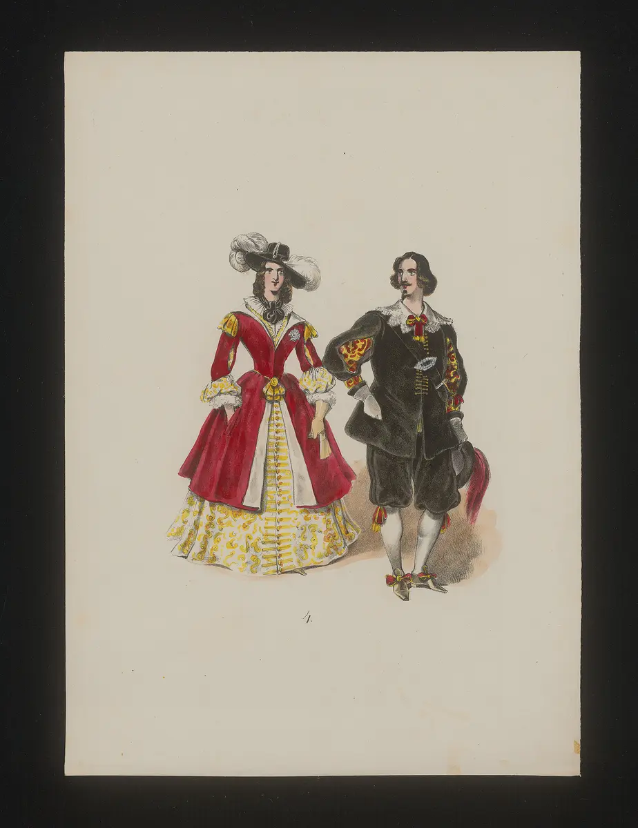 Monaldeschi, Titel der Serie: Neue Costume-Sammlung verschiedener Zeiten und Nationen