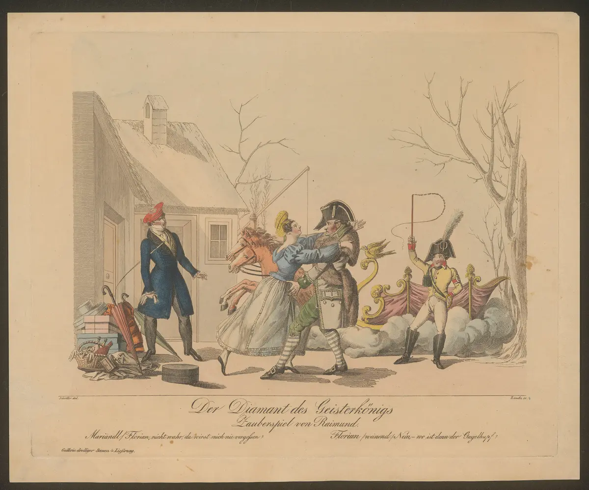 Der Diamant des Geisterkönigs, Titel der Serie: Theatralische Bilder-Gallerie, Name der Zeitschrift: Wiener Theaterzeitung