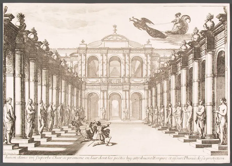 Andromede, Titel in Vorlageform: Andromède. Tragédie Representée avec les Machines sur le Theatre Royal de Bourbon, Alternativtitel: Andromeda