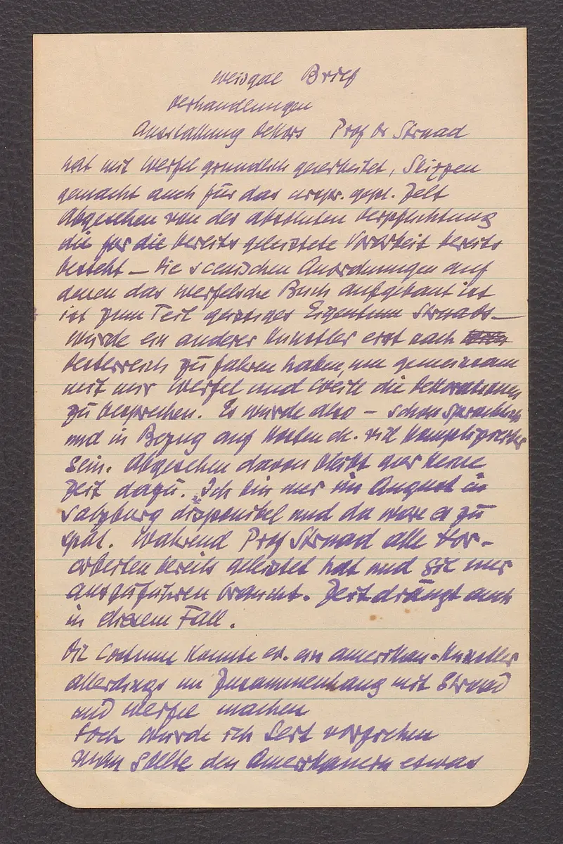Briefentwurf