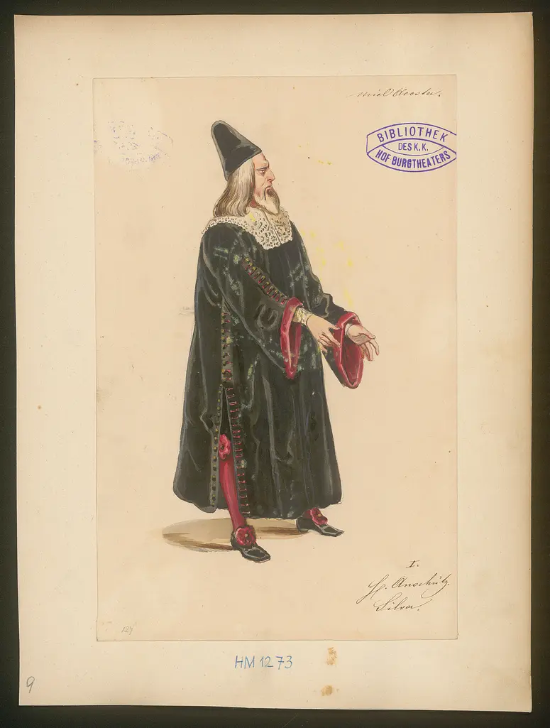 Uriel Acosta, Titel der Serie: Figurinen des k.k. Hof-Burgtheaters