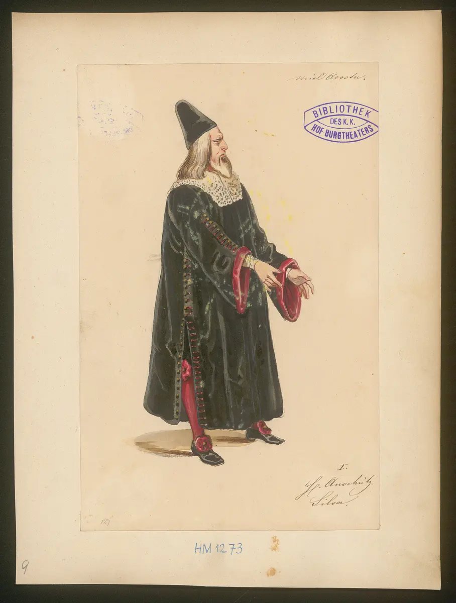 Uriel Acosta, Titel der Serie: Figurinen des k.k. Hof-Burgtheaters