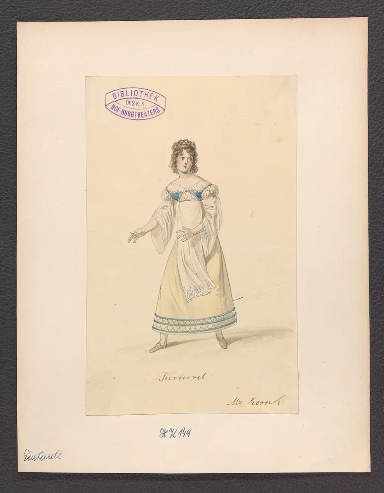 Turturell, Titel der Serie: Figurinen des k.k. Hof-Burgtheaters