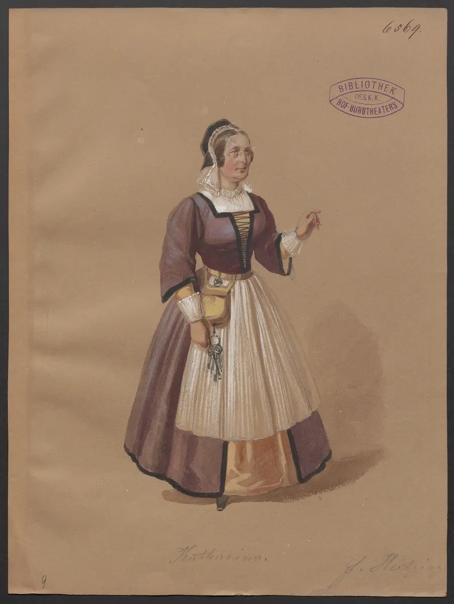 Die Grafen von der Esche, Titel der Serie: Figurinen des k.k. Hof-Burgtheaters