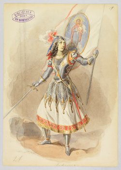 Die Jungfrau von Orleans, Titel der Serie: Figurinen des k.k. Hof-Burgtheaters