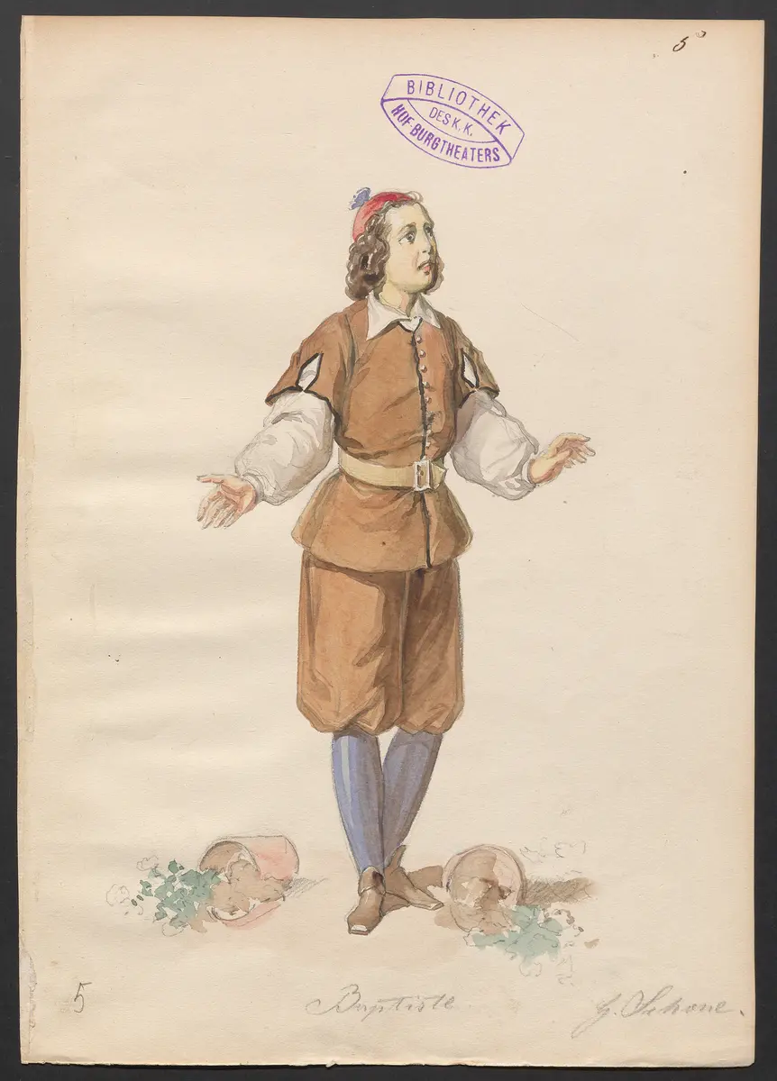Die Bastille, Titel der Serie: Figurinen des k.k. Hof-Burgtheaters