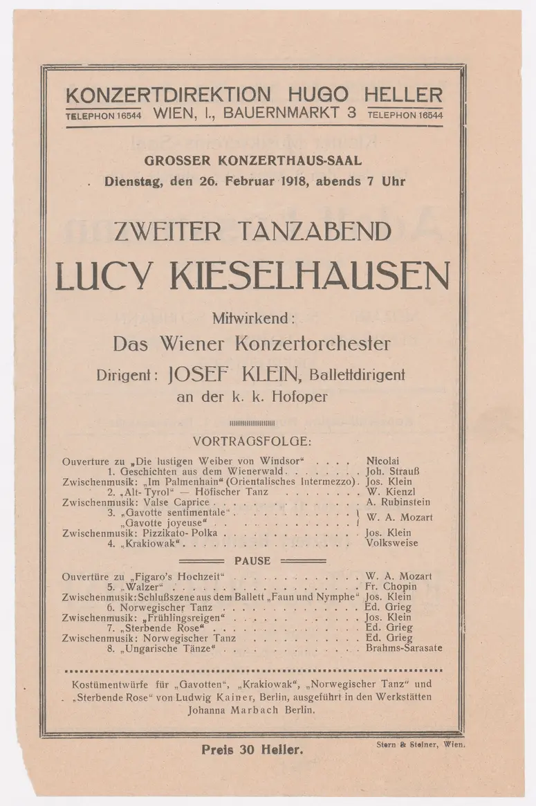 Zweiter Tanzabend Lucy Kieselhausen