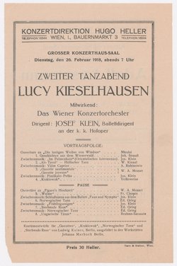 Zweiter Tanzabend Lucy Kieselhausen
