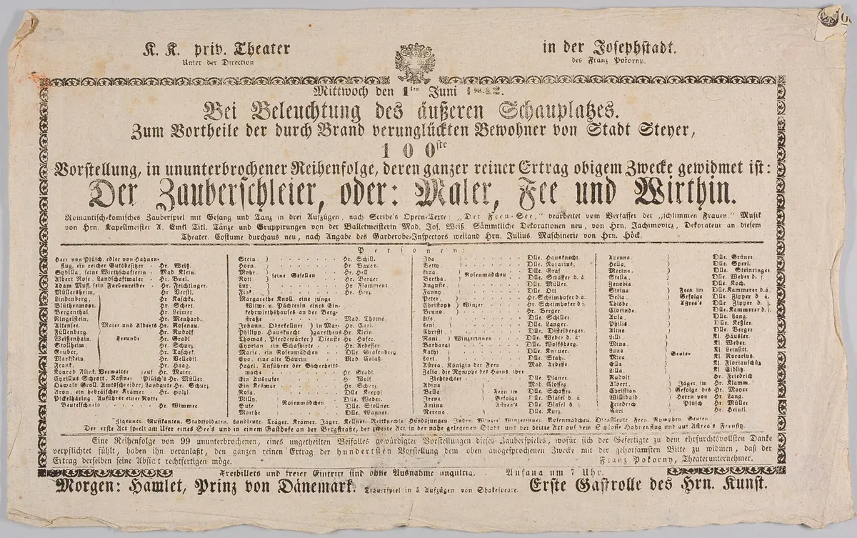 Der Zauberschleier oder Maler, Fee und Wirthin
