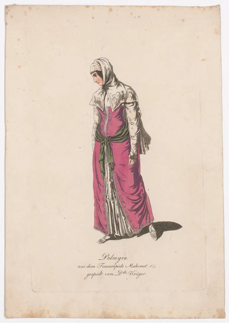 Anna Feodorowna Krüger, Verweis auf Stücktitel: Mahomet