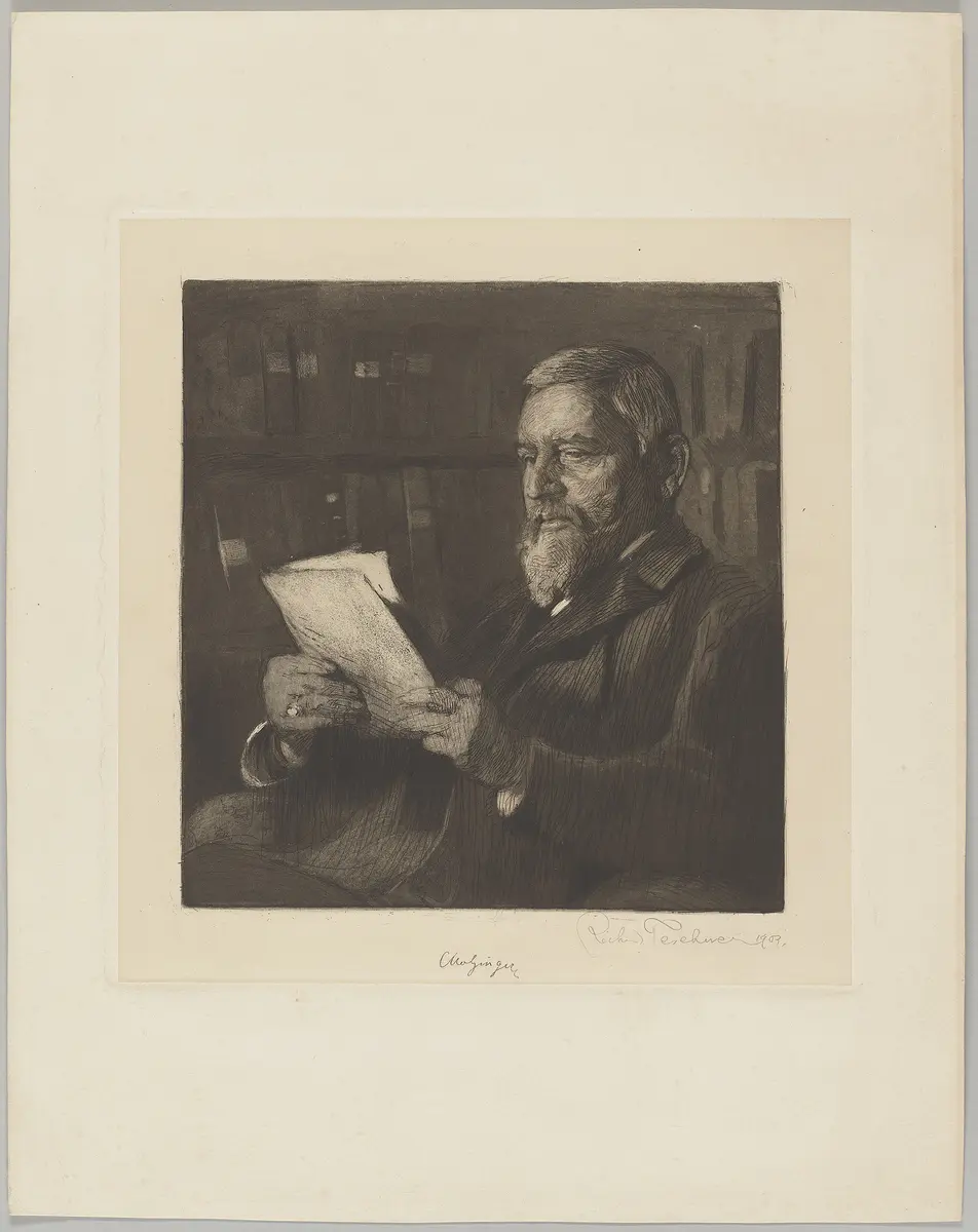 Carl Holzinger, Titel in Vorlageform: Dr. Carl Ritter von Holzinger. Professor an der deutschen Universität in Prag