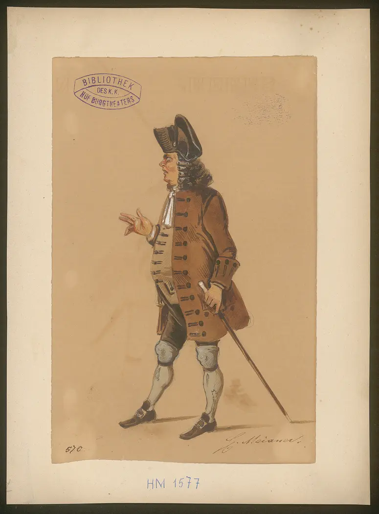 Vor hundert Jahren, Titel der Serie: Figurinen des k.k. Hof-Burgtheaters