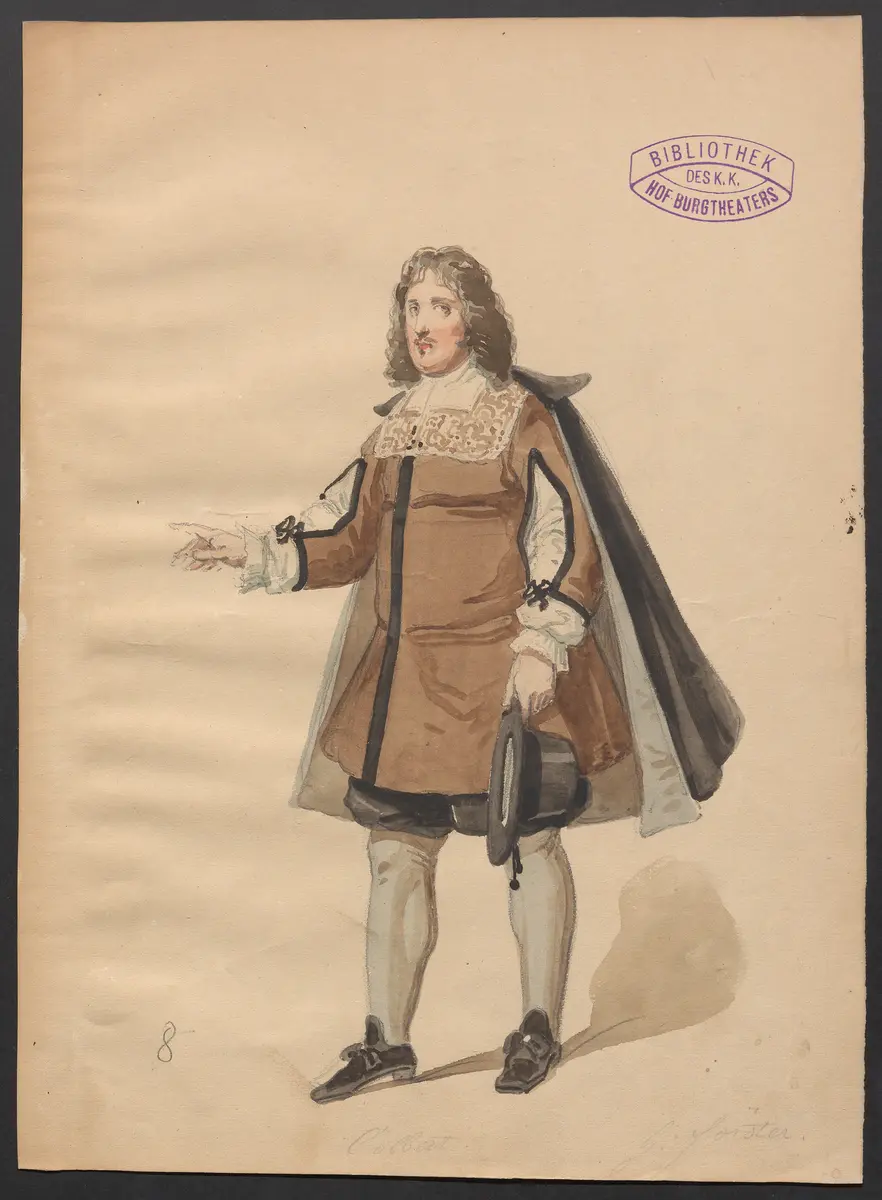 Prinzessin Montpensier, Titel der Serie: Figurinen des k.k. Hof-Burgtheaters
