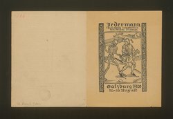 Jedermann, Titel in Vorlageform: Jedermann. Das Spiel vom Sterben des reichen Mannes