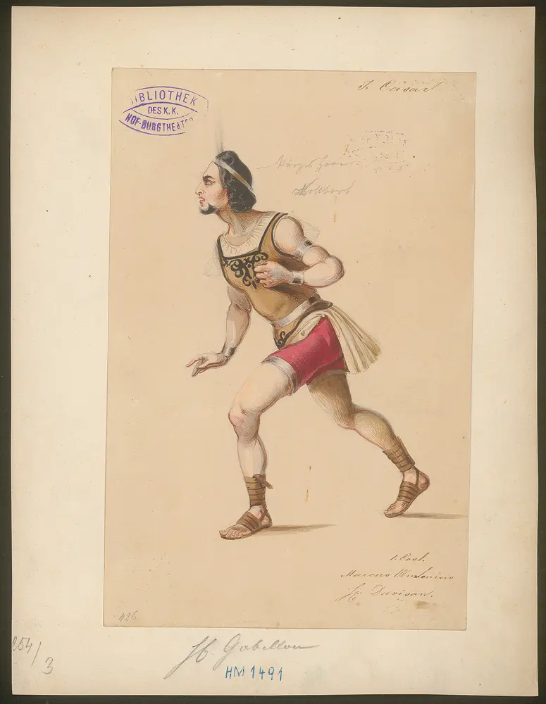 Julius Cäsar, Originaltitel: The Tragedy of Julius Caesar, Titel der Serie: Figurinen des k.k. Hof-Burgtheaters